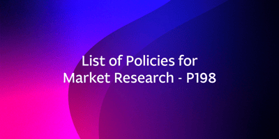 List of Policies for Market Research – P198